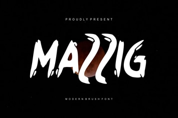 Mazzig - Modern Brush Font