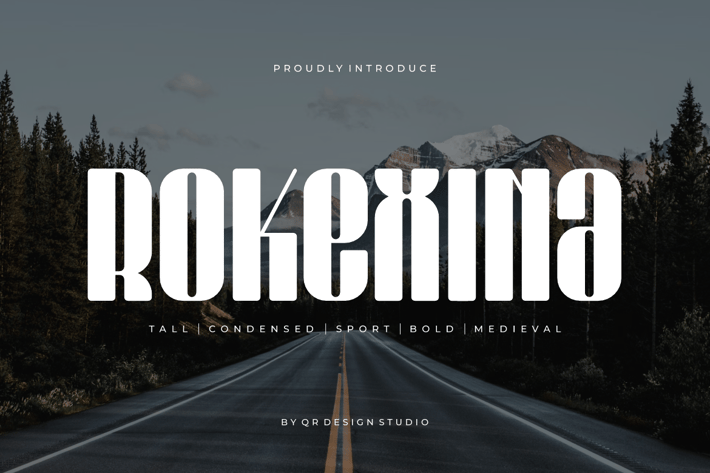 Rokexina - Tall & Condensed Font