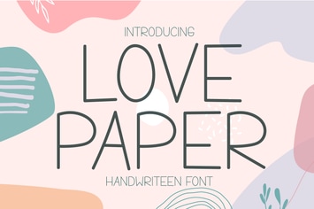 Love Paper - Handwritten Display Font