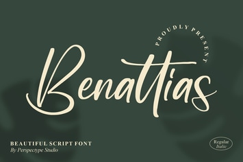 Benattias Script Font