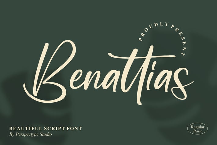 Benattias Script Font
