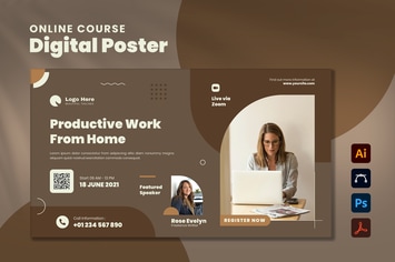 Online Course Digital Poster