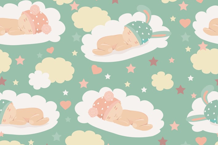 Baby theme seamless pattern