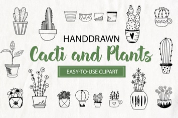Cacti and Plants Clipart