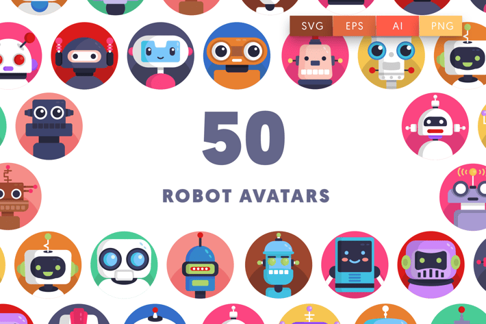 Robot Avatar Icons
