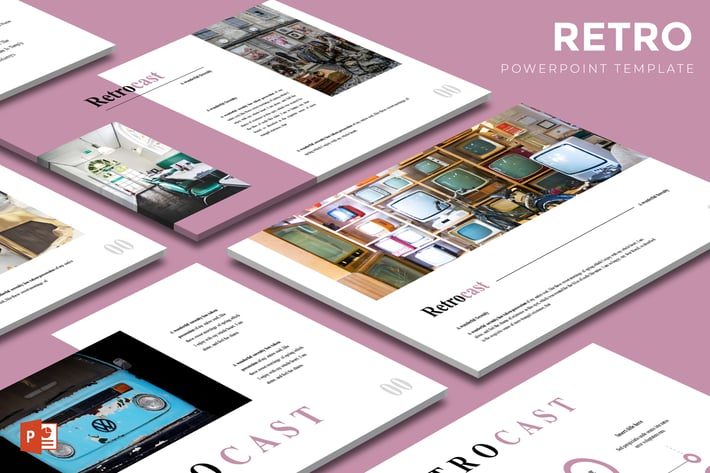 Retrocast - Powerpoint Template