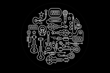 Musical Instruments Round Vector Illustration
