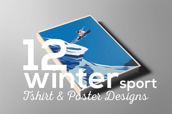 Winter Sport Poster T-shirt Set