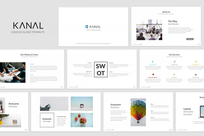 Kanal Google Slides Template