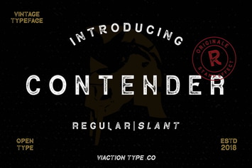 Contender - Vintage Display Font