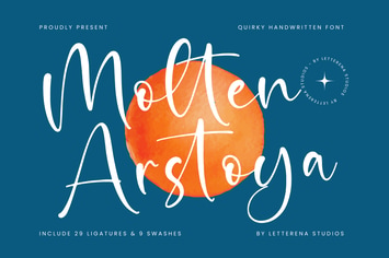 Molten Arstoya Quirky Handwritten Font