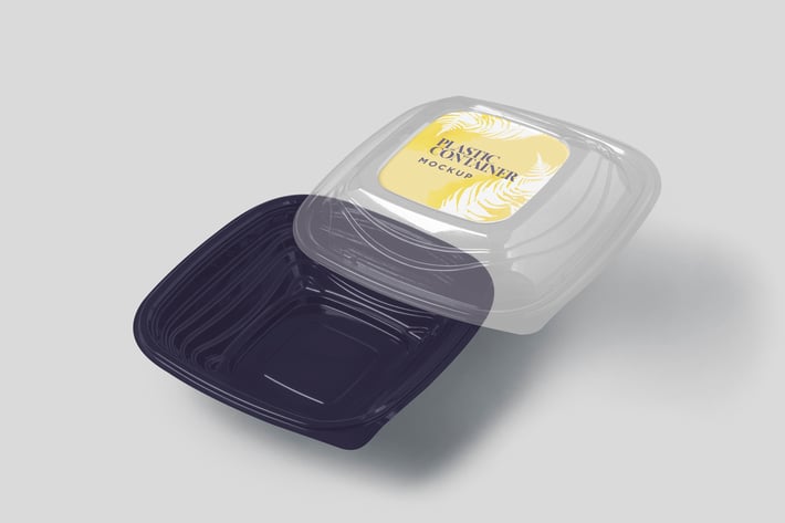 Plastic Takeaway Container Mockups