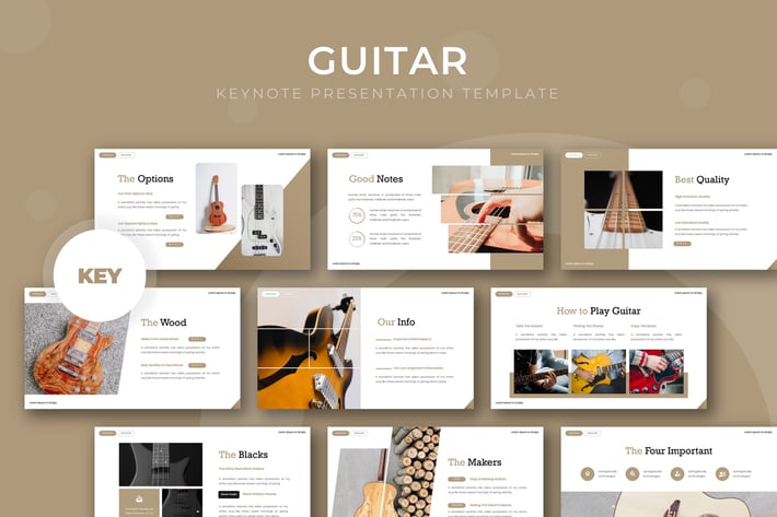 Guitar - Keynote Template