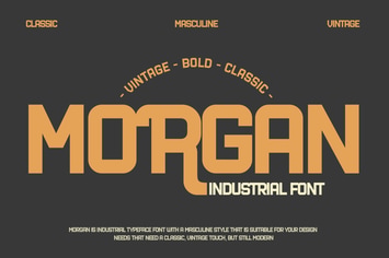 Industrial Font - Morgan