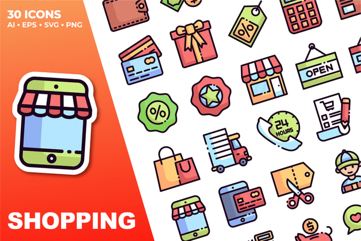 Shopping Icon Set