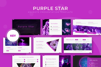 Purple Star - Keynote Template