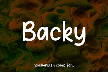 Backy - Clean Comic Font