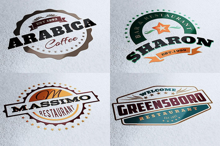 10 Retro Signs or Banners