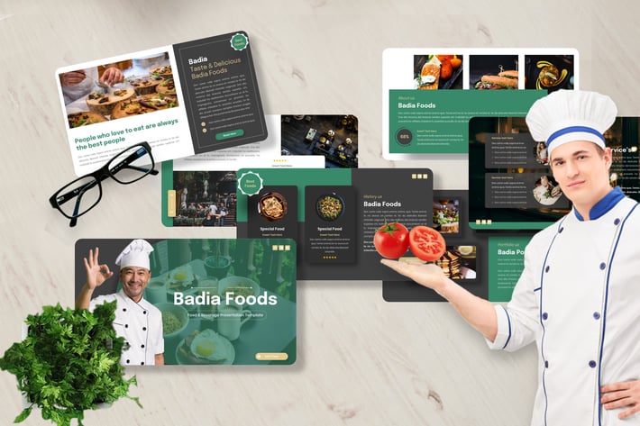 Badia - Food & Beverage Powerpoint Template