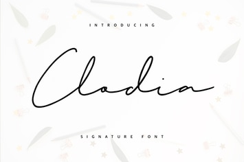 Clodia Signature Font