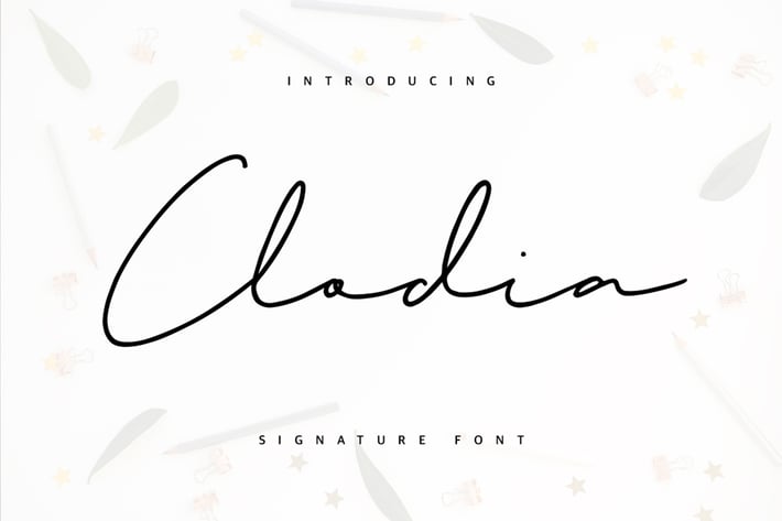 Clodia Signature Font