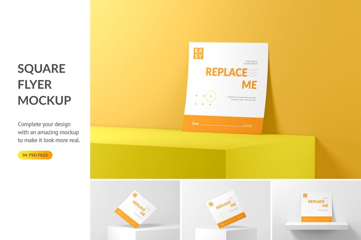 Square Flyer Mockup