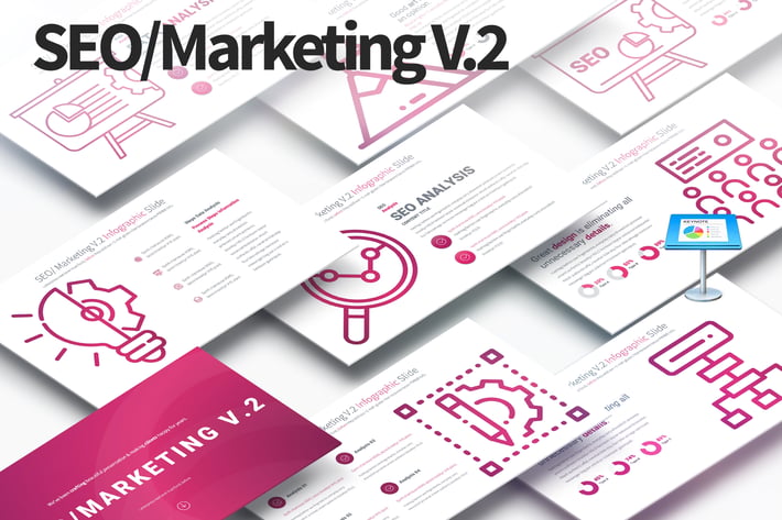 SEO/Marketing V.2 - Keynote Infographics Slides