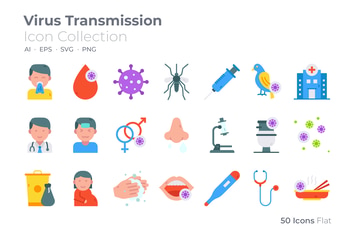 Virus Transmission Color Icon