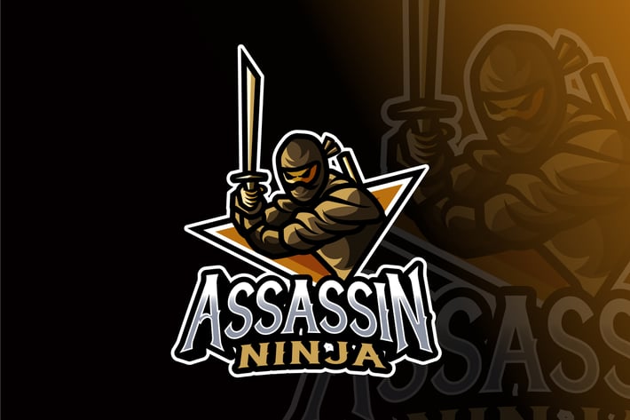 Ninja Assassin Logo Template