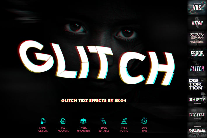 Glitch Effects - 10 PSD