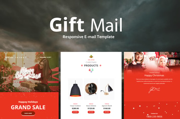 Gift Mail - Christmas Email Templates set