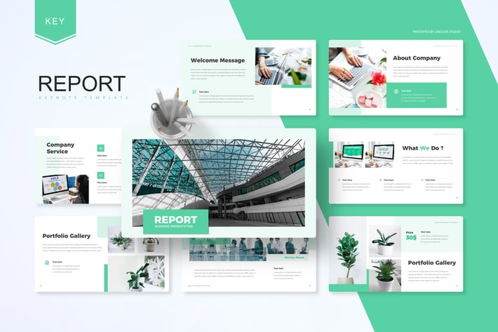 Report -  Business Keynote Template 