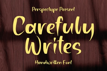 Carefuly Writes Handwritten Font