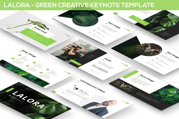 Lalora - Green Keynote Template
