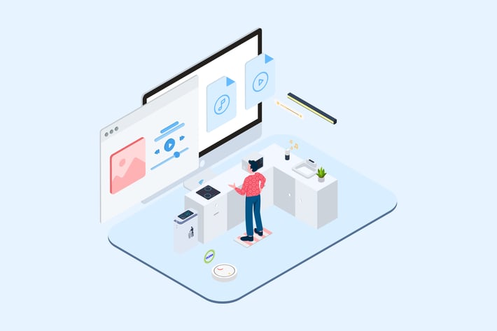 Smart Echo Isometric Illustration - T2	