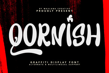 Qornish Graffiti Display Font