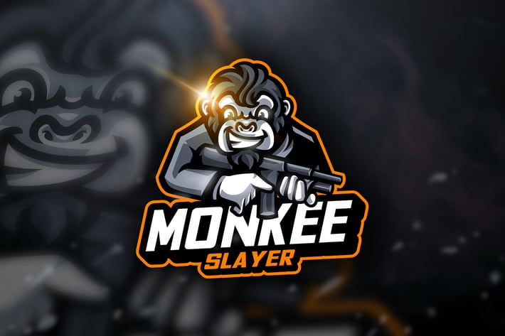 Monkey Slayer - Mascot & Sport Logo