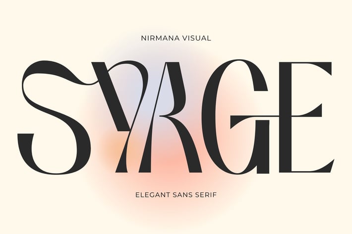 Syage - Logo font