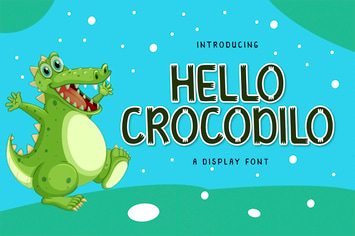 HELLO CROCODILO Display Font