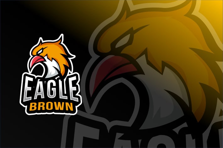 Eagle Brown Esport Logo Template