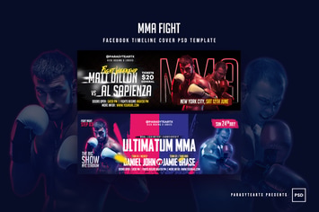 MMA Fight Facebook Cover