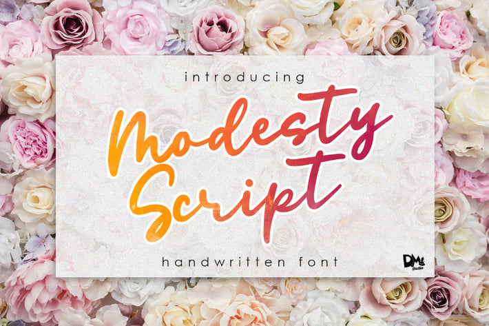 Modesty Script - Handwritten Font