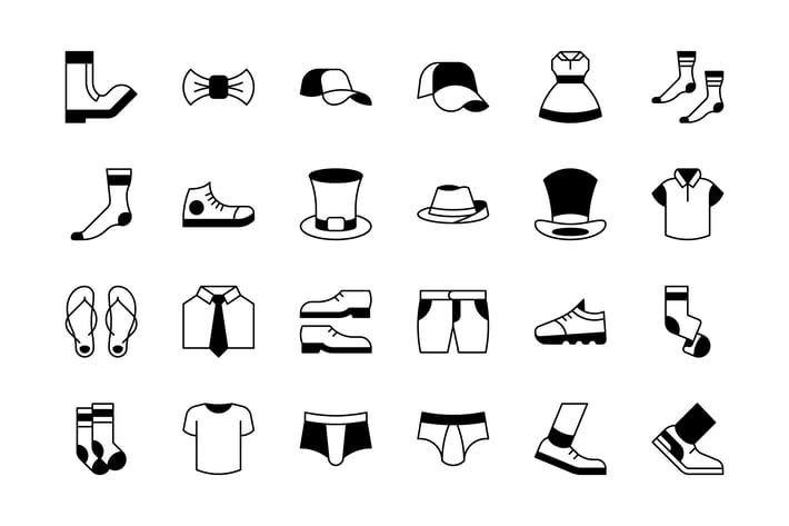 24 Clothing icons