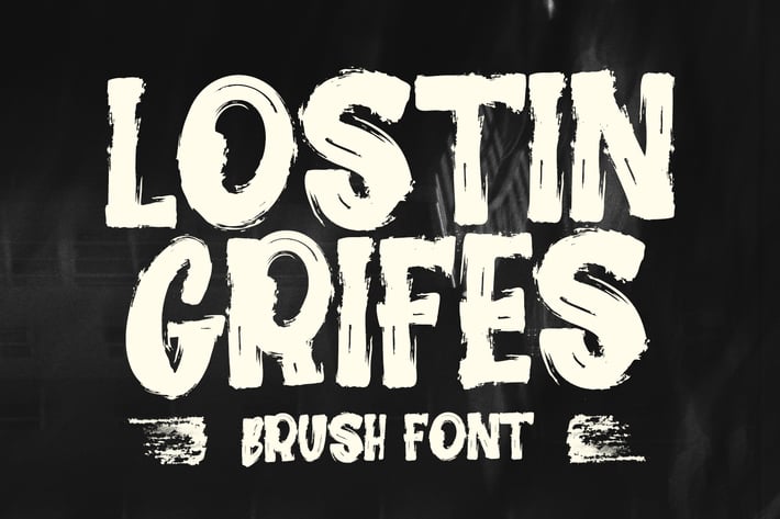 Lostin Grifes Brush Font