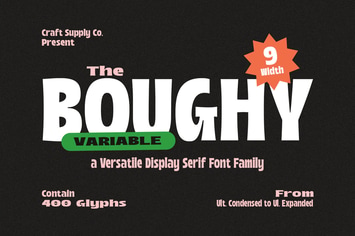 Boughy - Font Family 