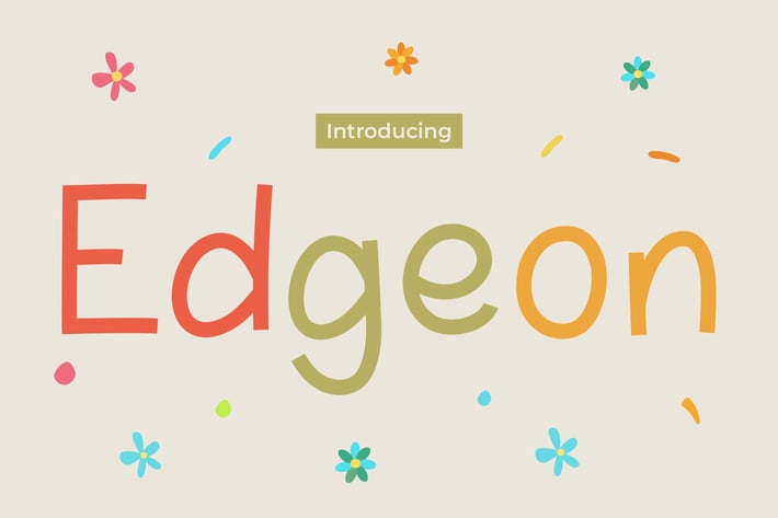 Kids Font - Edgeon 