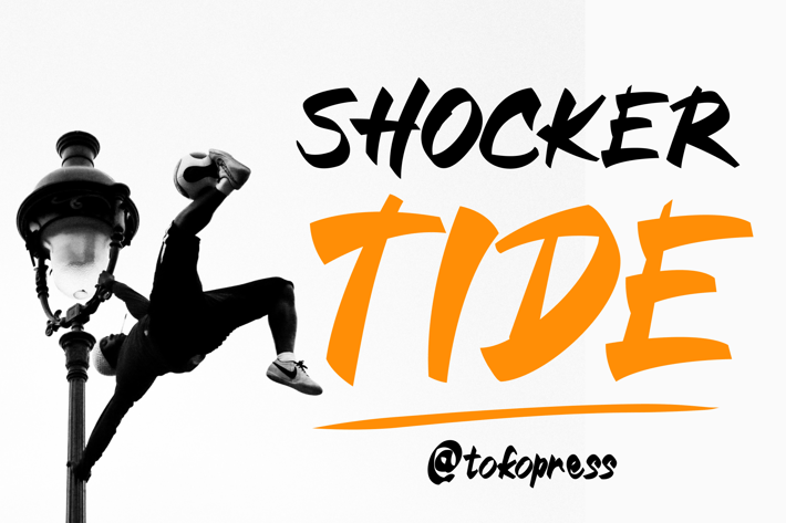 Shocker Tide - Graffiti Font