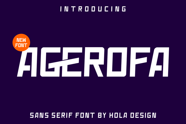 Agerofa - Sans Serif 