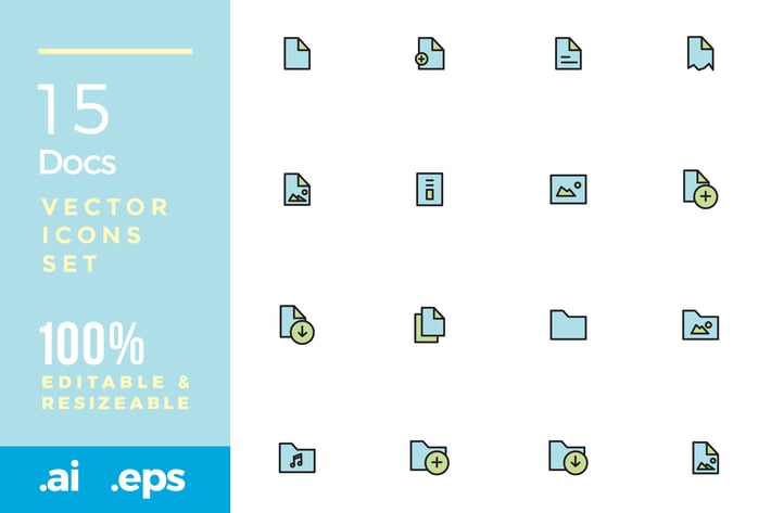 15 Documents vector icon