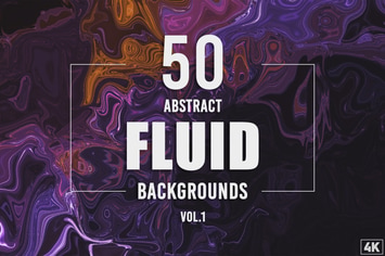 50 Abstract Fluid Backgrounds - Vol. 1